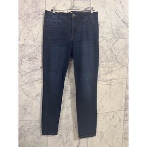 Charlotte Russe - Refuge Dark Blue Skinny Jeans (No Pockets, Zipper) - Size 10